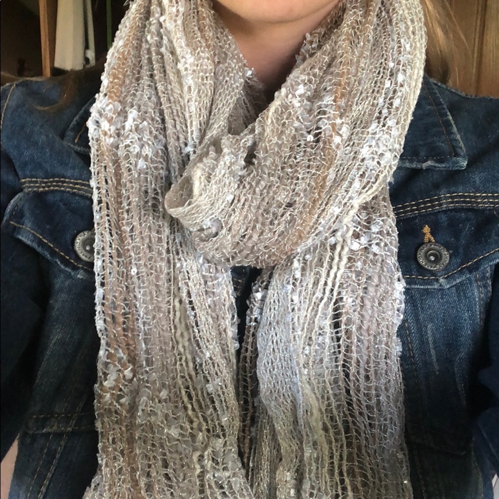 White Confetti Scarf!